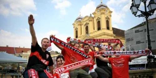 Suporterii lui Stuttgart au invadat Timişoara (GALERIE FOTO)