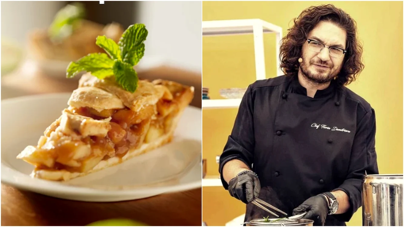 Chef Florin Dumitrescu a dezvăluit rețeta perfectă pentru plăcinta de mere
