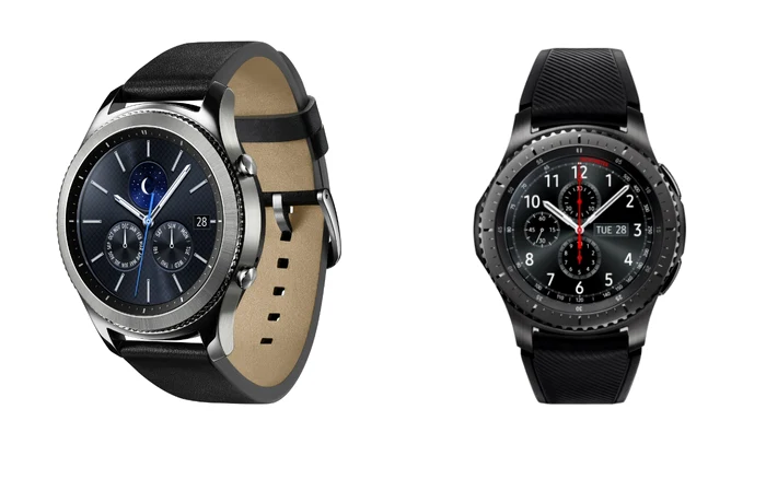 Gear S3 classic (stânga) şi frontier.