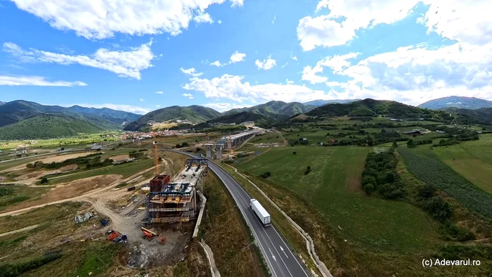 Autostrada Sibiu Pitești în șantier la Boița  Foto Daniel Guță  ADEVĂRUL