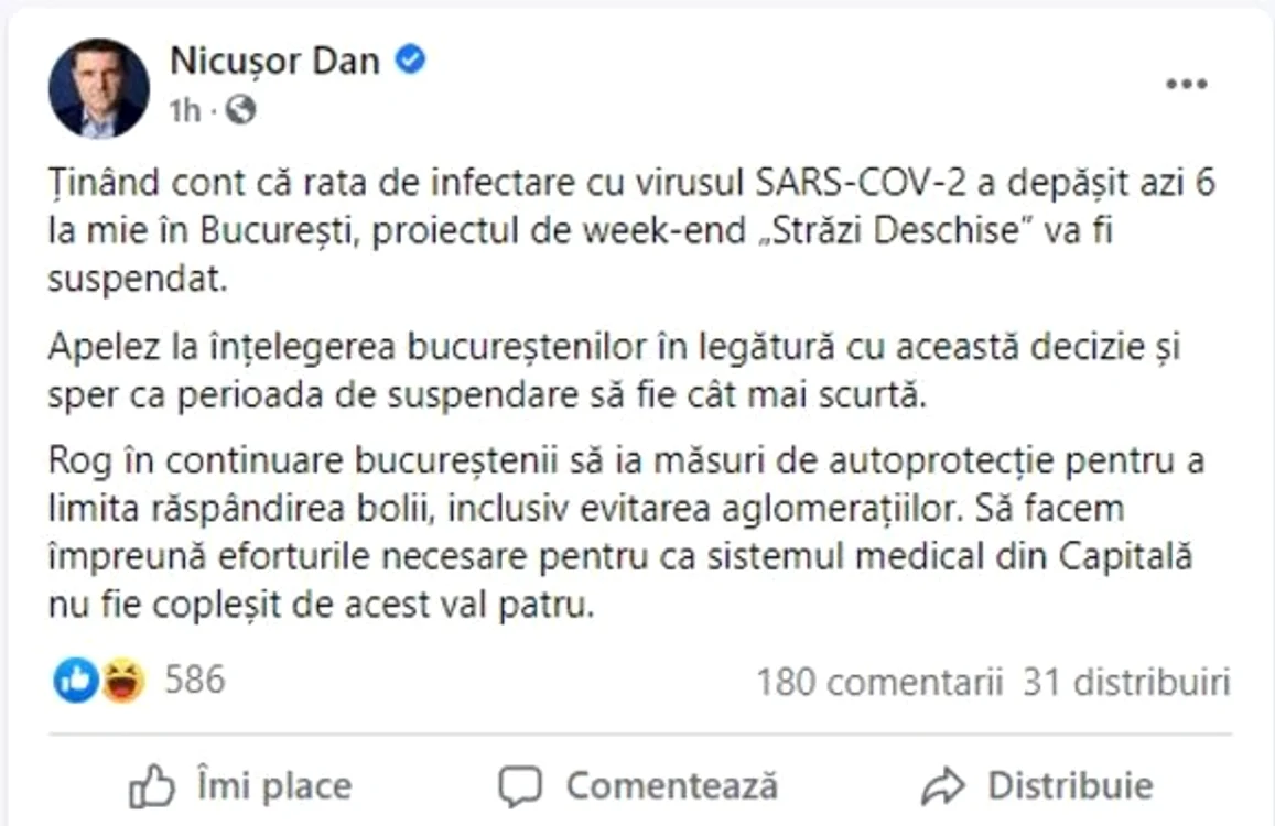 
    Bucureștenii nu se vor mai putea plimba în weekend pe Bulevardul  Calea Victoriei   