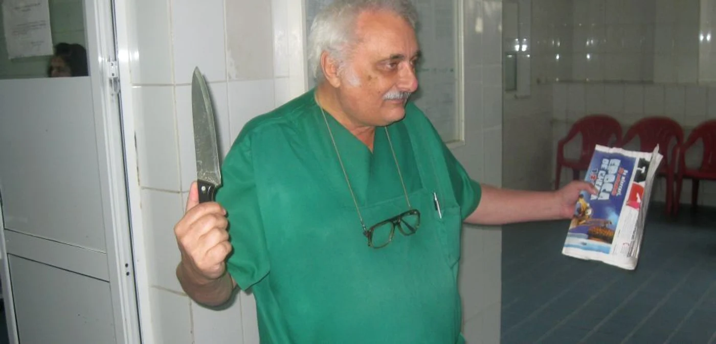 Nicolae Bacalbaşa, pe vremea când era purtător de cuvânt la spital FOTO Arhiva Adevărul