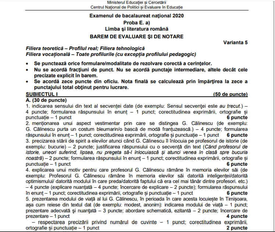 Elevii liceului Ion Creangă din București au păstrat distanța fizică și au susținut prima probă a examenului de Bacalaureat 2020 fără incidenteSursa foto: Inquam Photos / Octav Ganea