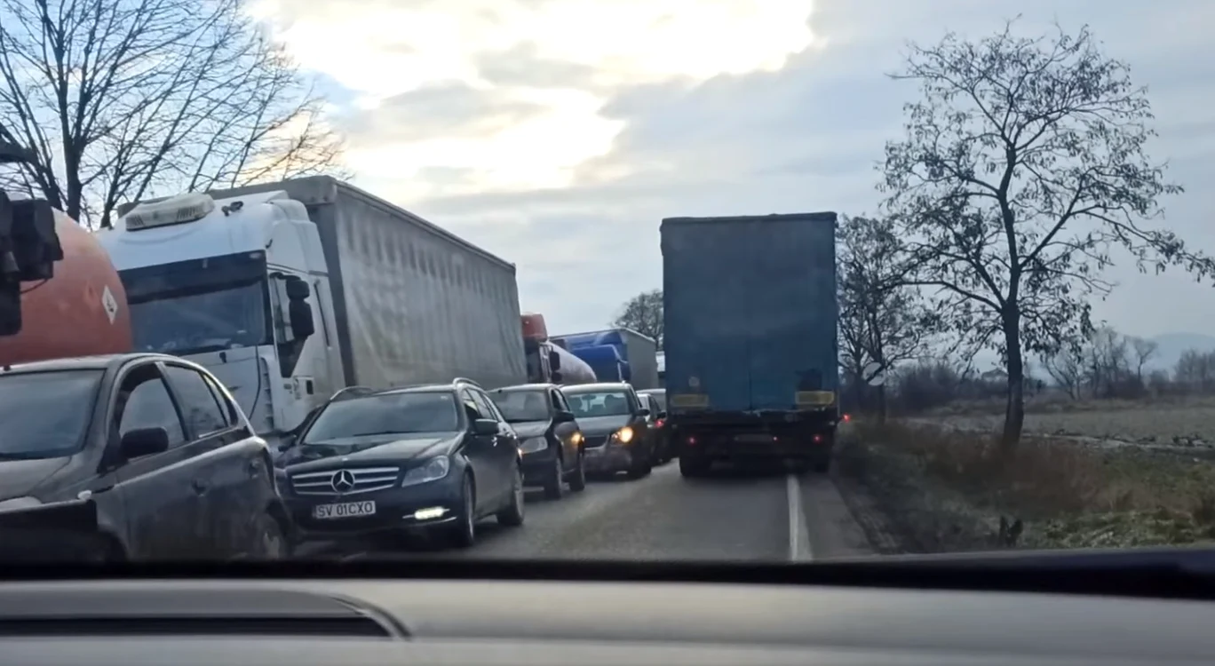 Camioane cu marfă, blocate la vamă, în Bulgaria FOTO Arhivă Adevărul