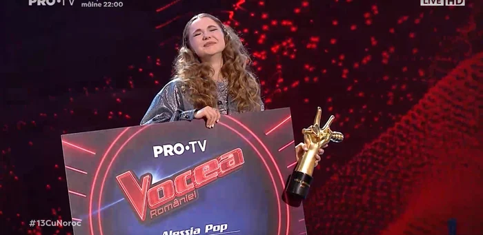 Alessia Pop, câștigătoarea Vocea României