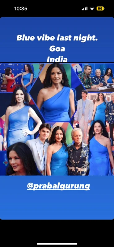 Michael Douglas și Catherine Zeta Jones în India, Instagram 