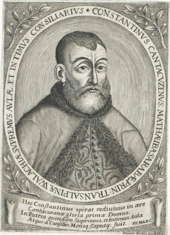 Constantin Cantacuzino (1598-1663) a fost postelnic la curtea domnului Matei Basarab
