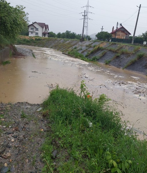 Cod portocaliu și Cod galben de inundații în mai multe județe din țară. Viituri rapide pe râurile mici