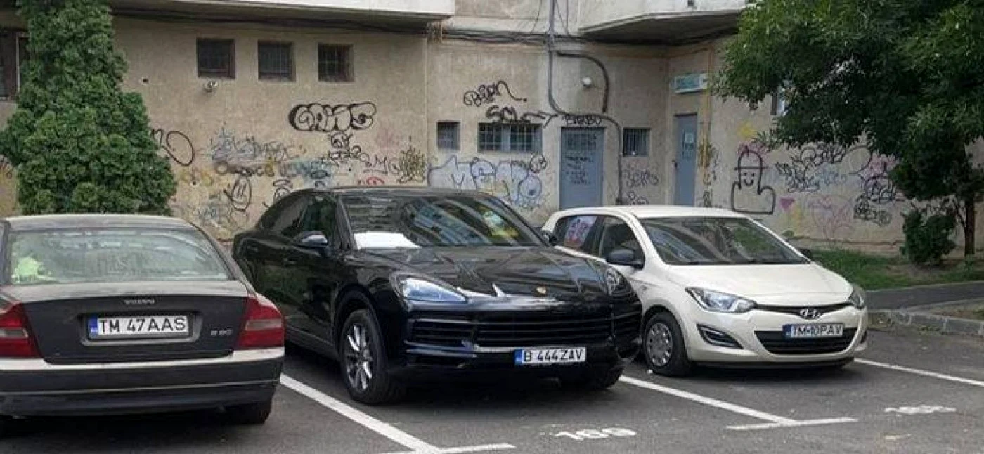 Porsche-ul furat a fost găsit într-o parcare FOTO Opiniatimisoarei.ro