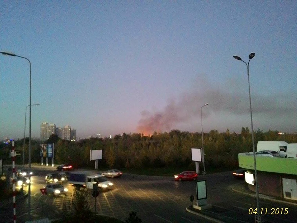 Imagini cu incendiul din Parcul Natural VăcăreştiFoto Click!