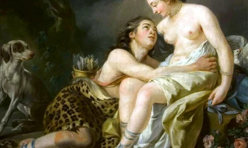 Tragedie galantă: Venus şi Adonis, un tablou din veacul al XVIII lea jpeg