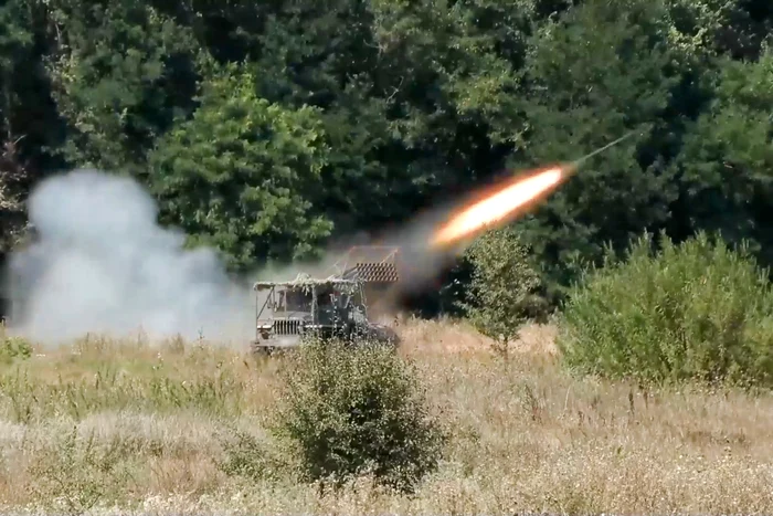 Lansator rus de rachete în regiunea Kursk FOTO PROFIMEDIA