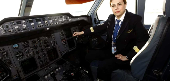 Mihaela Roşu Moldoveanu, pilot TAROM FOTO: David Muntean/Adevărul