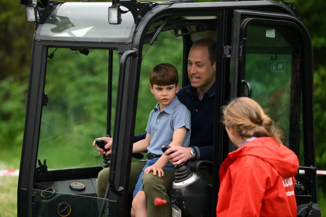 Prinții Louis și William, Getty