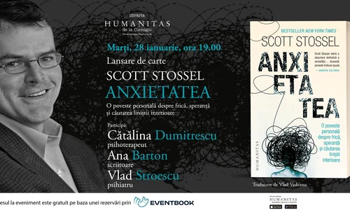 Lansare de carte/ „Anxietatea  O poveste personală despre frică, speranță și căutarea liniștii interioare" jpeg
