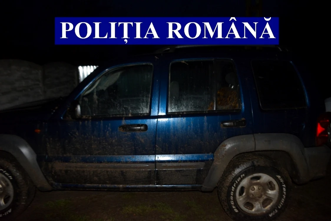 Maşină folosită de braconieri foto: IPJ Teleorman