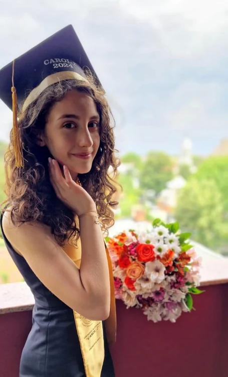 Ana Grigorie, elevă de 10 absolut în gimnaziu FOTO: arhiva personală