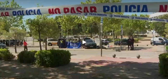 Asasinatul a avut loc în apropierea şcolii unde învaţă copiii lui Andrii Portnov. FOTO: captură vide