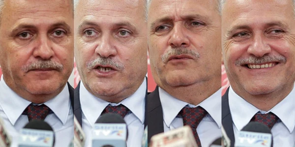 Feţele lui Liviu Dragnea la conferinţa de presă după biroul permanent al PSD din 25 septembrie 2017 FOTO Inquam Photos / Octav Ganea