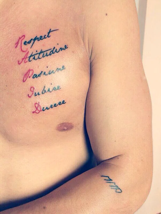 Tatuajul lui Ioniţă (foto: facebook)