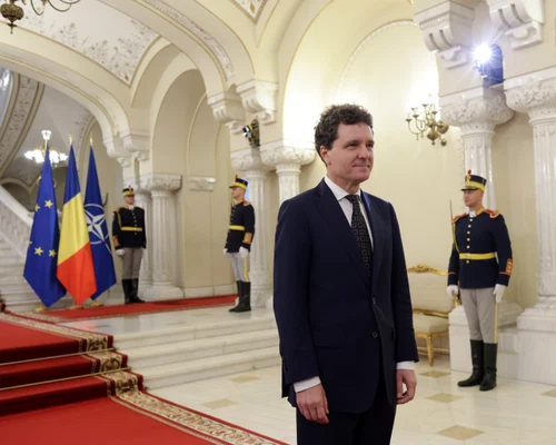 Nicușor Dan, președintele României, îl primește pe Mark Rutte la Palatul Cotroceni  Inquam Photos / George Călin 
