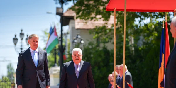 Klaus Iohannis si Mahmoud Abbas FOTO Presidency.ro