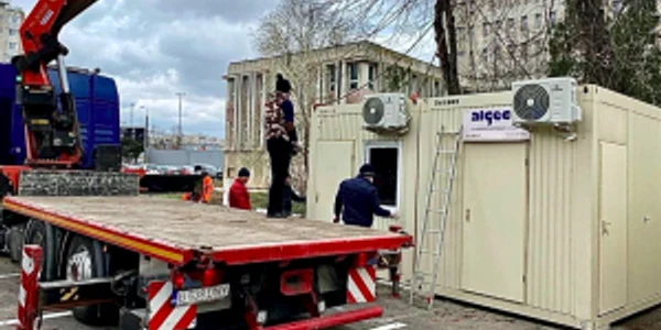 Containere pentru personalul medical de la Spitalul de Infecţioase Constanţa Sursa Primăria Constanţa