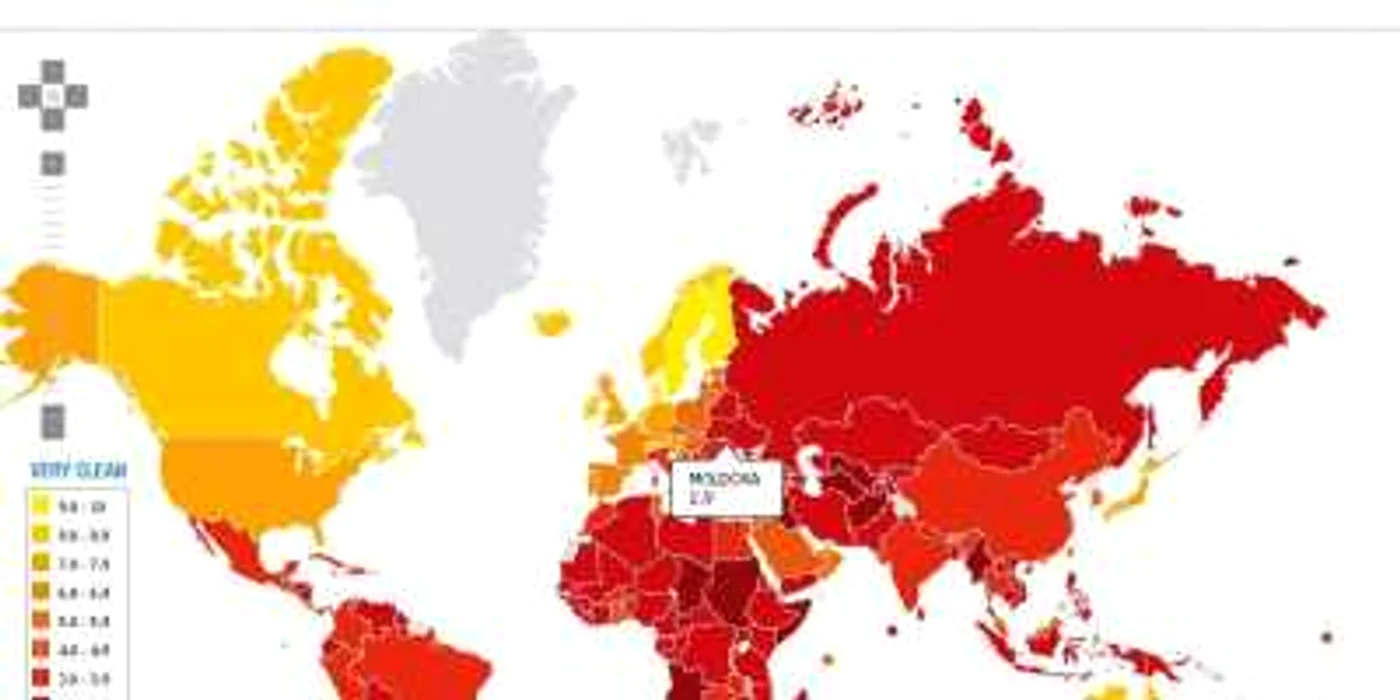 Republica Moldova este una dintre cele mai corupte state din Europa