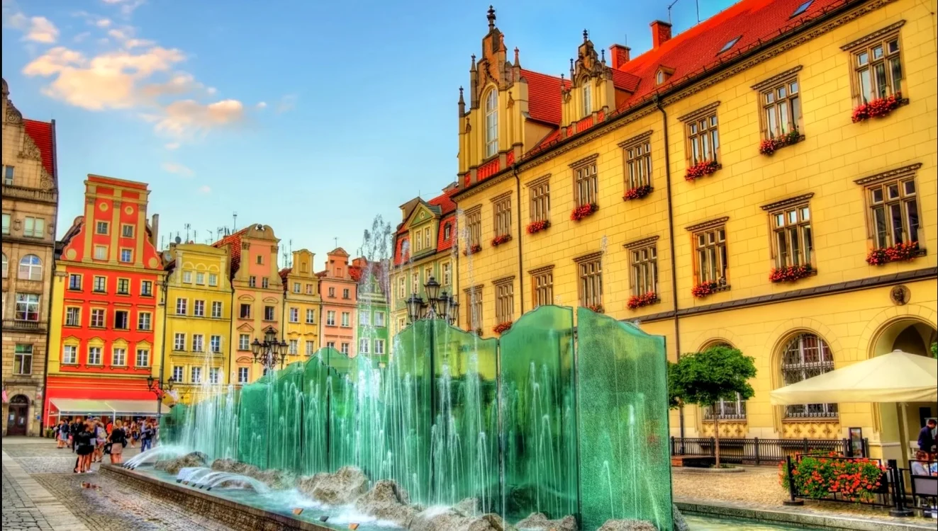 Fantana arteziana la wroclaw