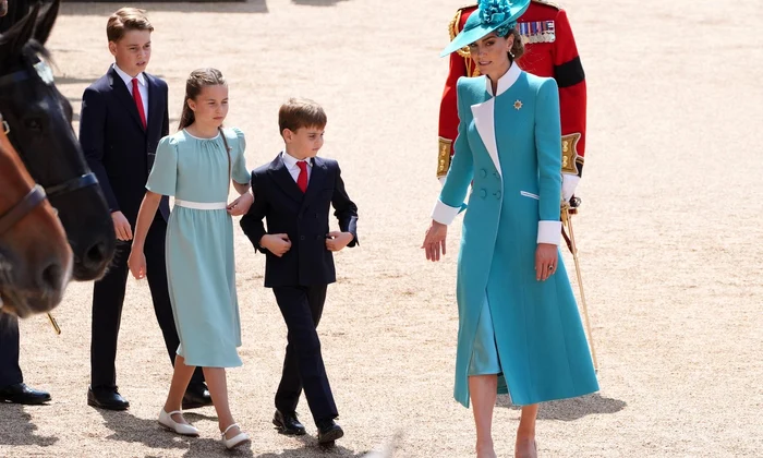 Kate Middleton și copiii George, Charlotte și Louis foto Profimedia (2) jpg