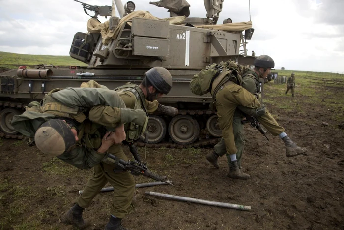 Soldaţi israelieni în timpul unui exerciţiu de antrenament FOTO Getty Images