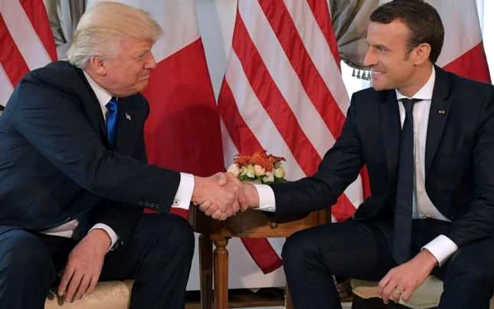 Prima întrevedere Donald Trump cu noul preşedintel francez Emmanuel Macron