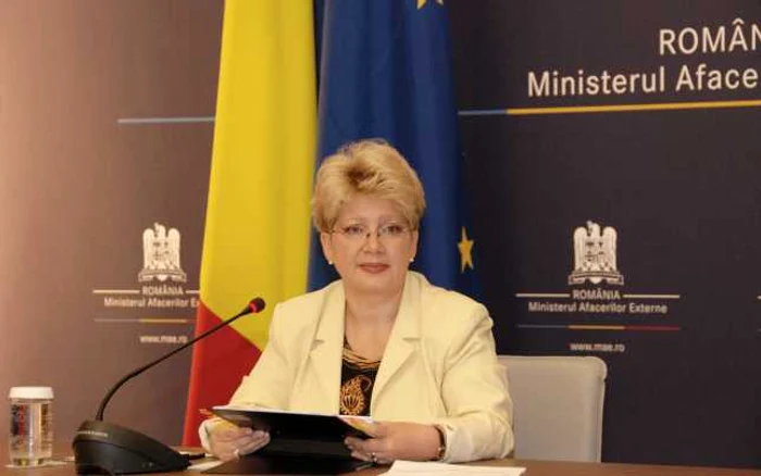 Brânduşa Predescu, purtător de cuvânt MAE, a apreciat ca fiind „cel puţin nepotrivit şi neadecvat“ gestul unui oficial ungur de a se pronunţa asupra unei decizii definitive a instanţei române FOTO MAE