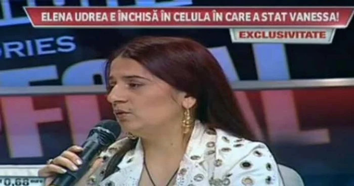 Vanessa a stat în aceeași celulă în care este închisă acum Elena Udrea