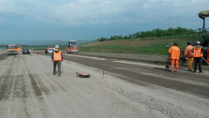 Şantierul autostrăzii. FOTOGRAFII: DRDP Timişoara.