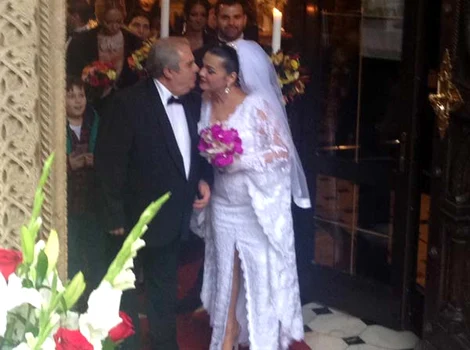 Cornelia Catanga și Aurel Pădureanu, în ziua nunții jpeg