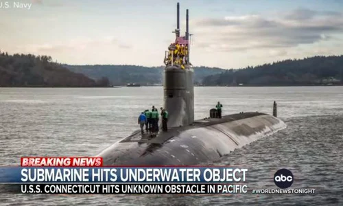 VIDEO // Un submarin nuclear american s a ciocnit cu un obiect neidentificat în Marea Chinei de Sud jpeg