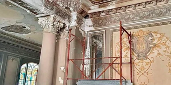 Cazino Constanţa - în reparaţii lucrări şantier Sursa Facebook Cazino Constanţa / CNI