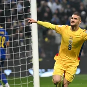 Daniel Birligea se bucura dupa golul marcat - BOSNIA HERTEGOVINA ROMANIA FOTO sportpictures.eu