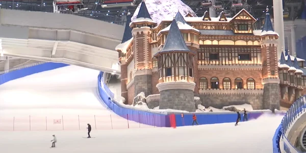 cea mai mare pista de schi din lume Foto Captură video CGTN jpg