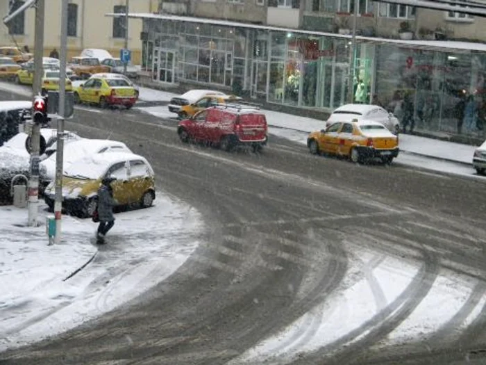 Primii fulgi în Bacău