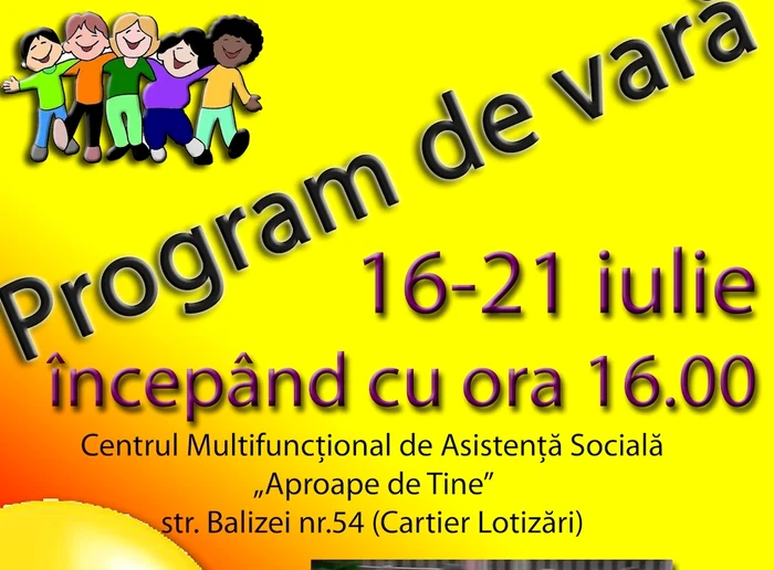 Program de vară la centrul din Lotizare