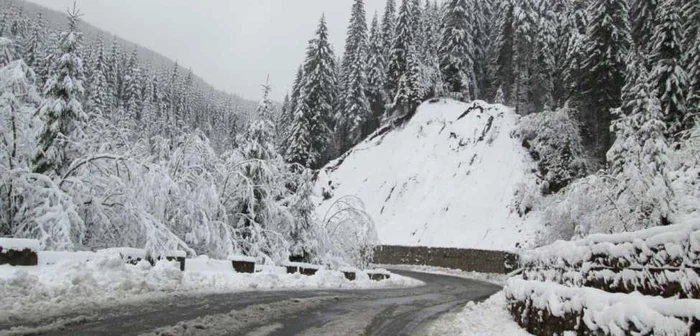 In zonele muntoase din Vâlcea va ninge. Foto arhivă Adevarul