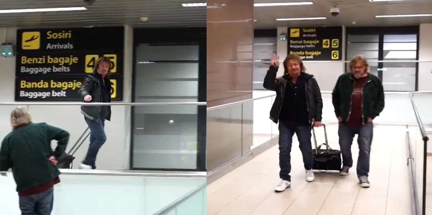 Chris Norman la aeroportul Otopeni FOTO Captură Video