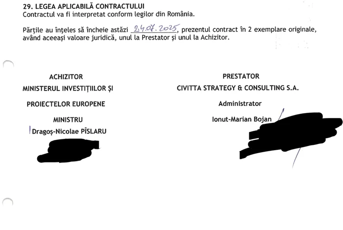 Contractul încheiat de MIPE privind „Evaluarea Acordului de Parteneriat 2021-2027 - lot 3”
