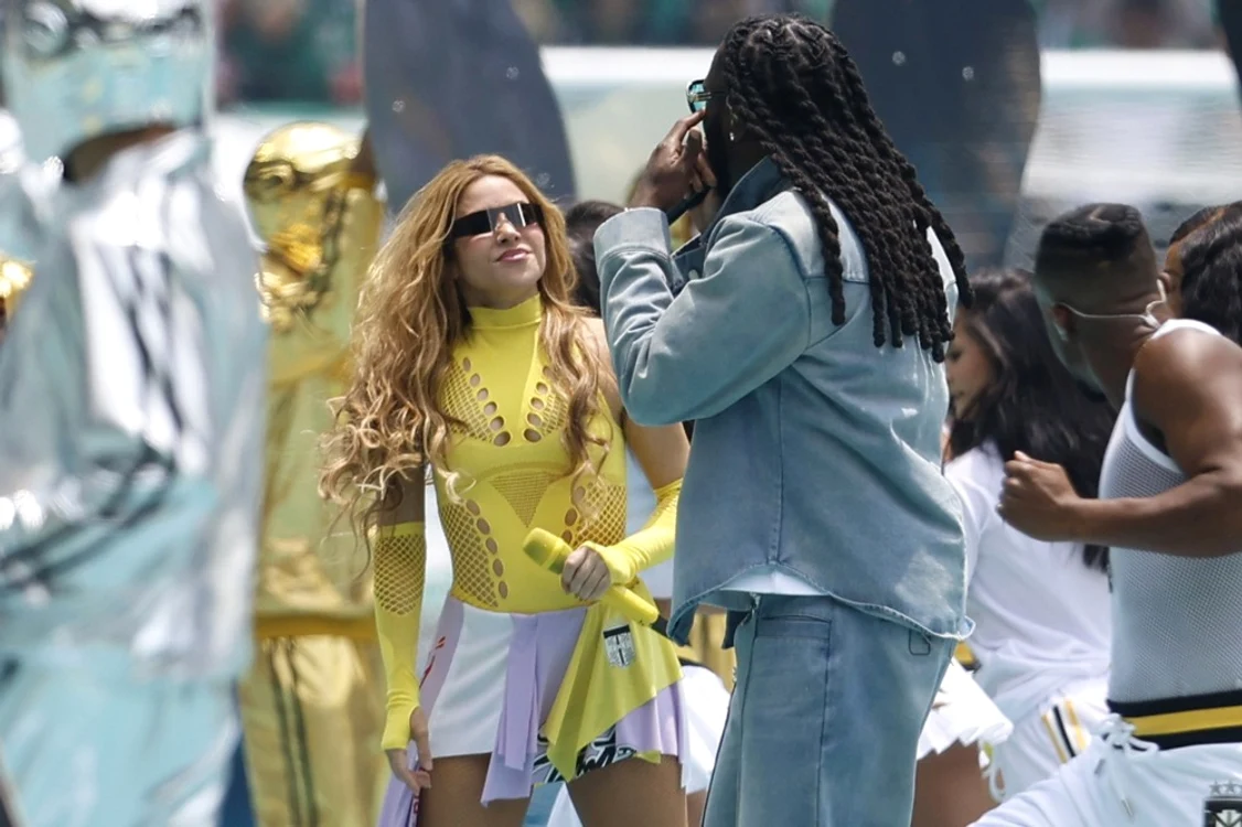 Shakira a fost însoţită de Burna Boy (Foto: EPAImages)