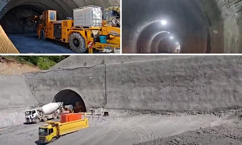 lucrari la tunelurile de pe A1 Sibiu Pitesti foto cristian pistol png