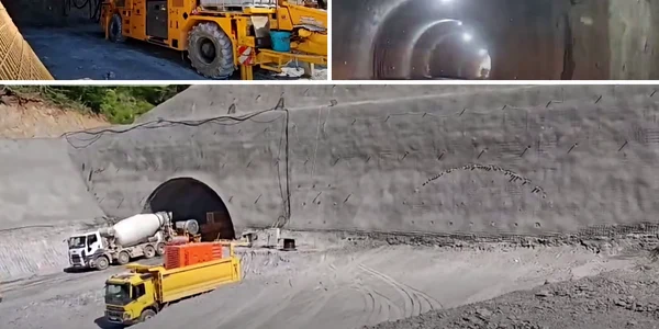 lucrari la tunelurile de pe A1 Sibiu Pitesti foto cristian pistol png