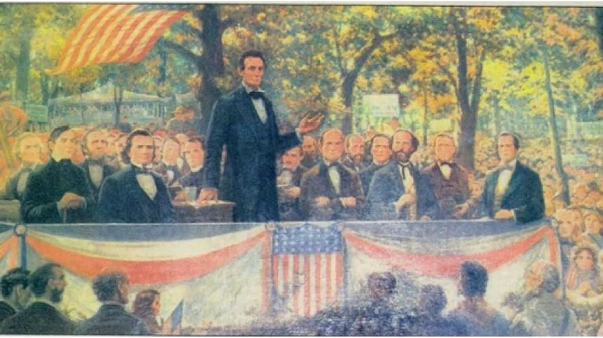 Prima dezbatere electorală din istoria Americii: Lincoln vs  Douglas jpeg