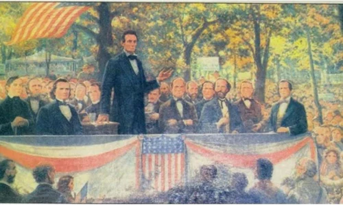 Prima dezbatere electorală din istoria Americii: Lincoln vs  Douglas jpeg